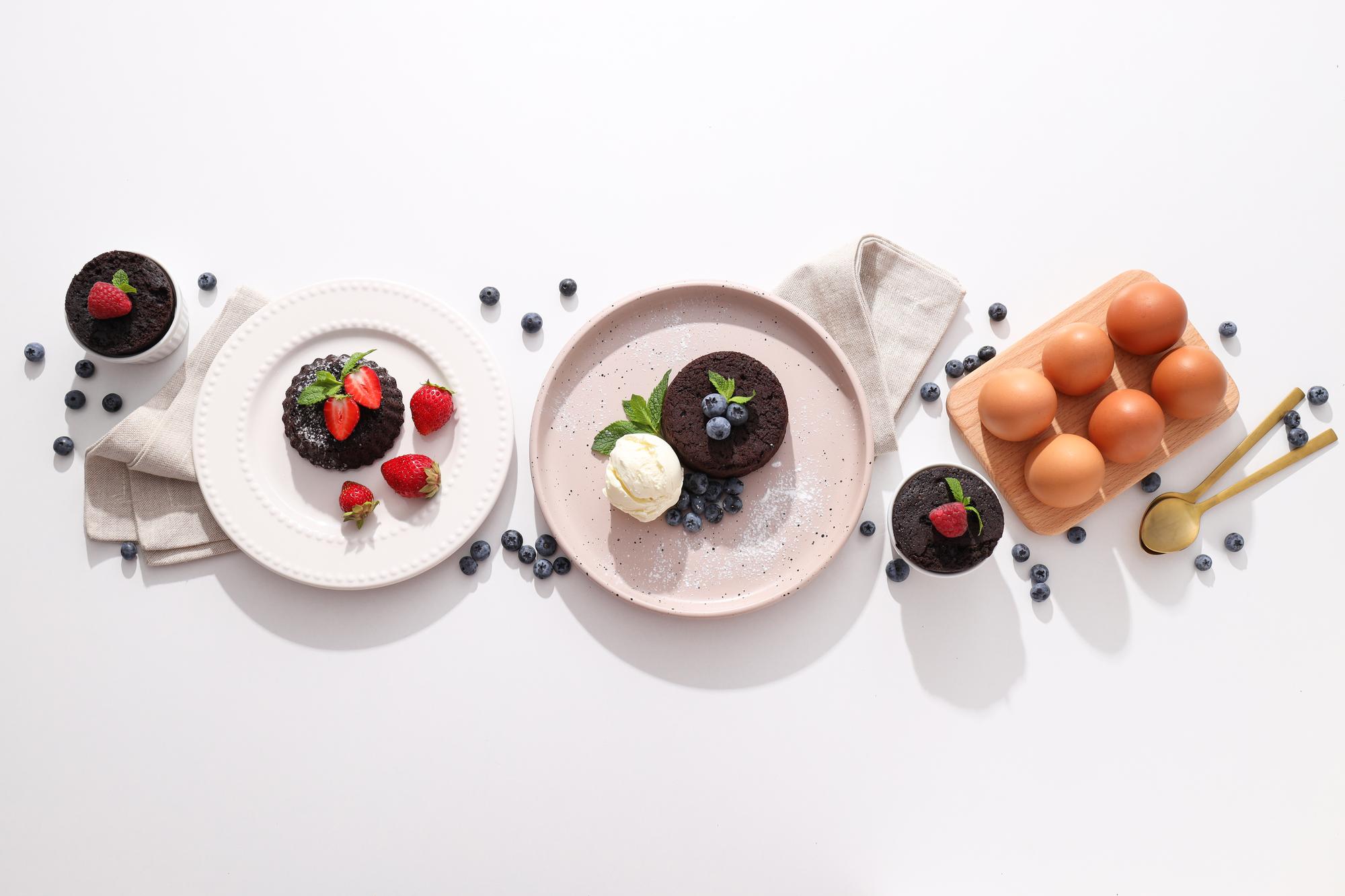 Selection of plated dishes representing packages