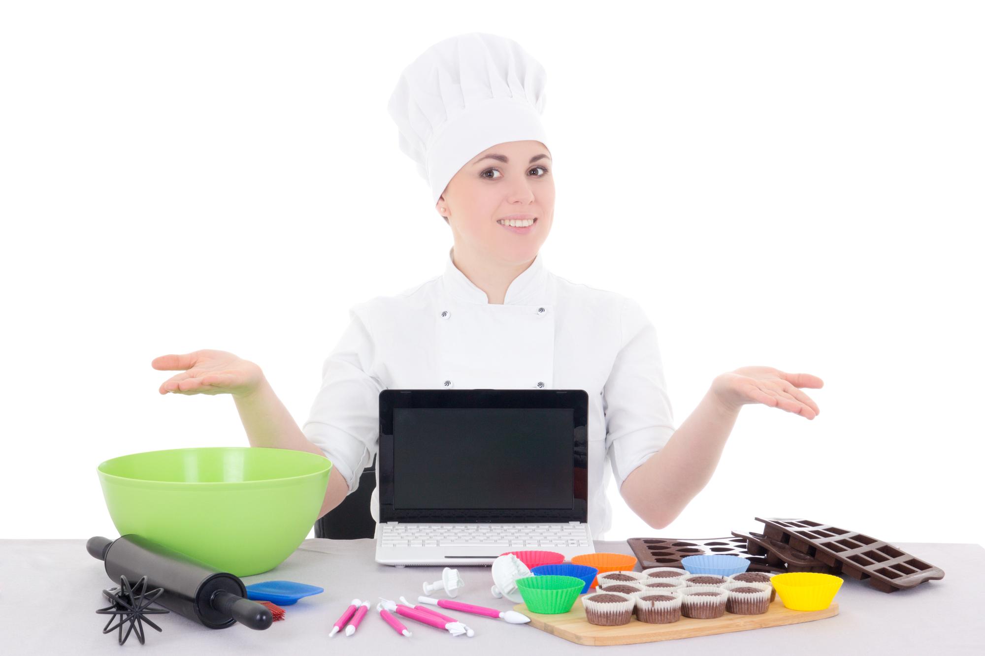 Product developer testing new recipe